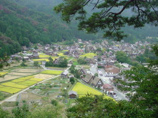 旅ニケーション 岐阜旅行・岐阜観光 白川郷 荻町城址からの眺め