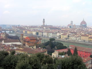 旅ニケーション イタリア旅行 フィレンツェ ミケランジェロ広場からドゥオモを望む