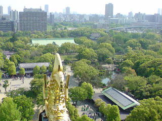 天守からの眺め(旅ニケーション 大阪旅行 大阪城・京橋)